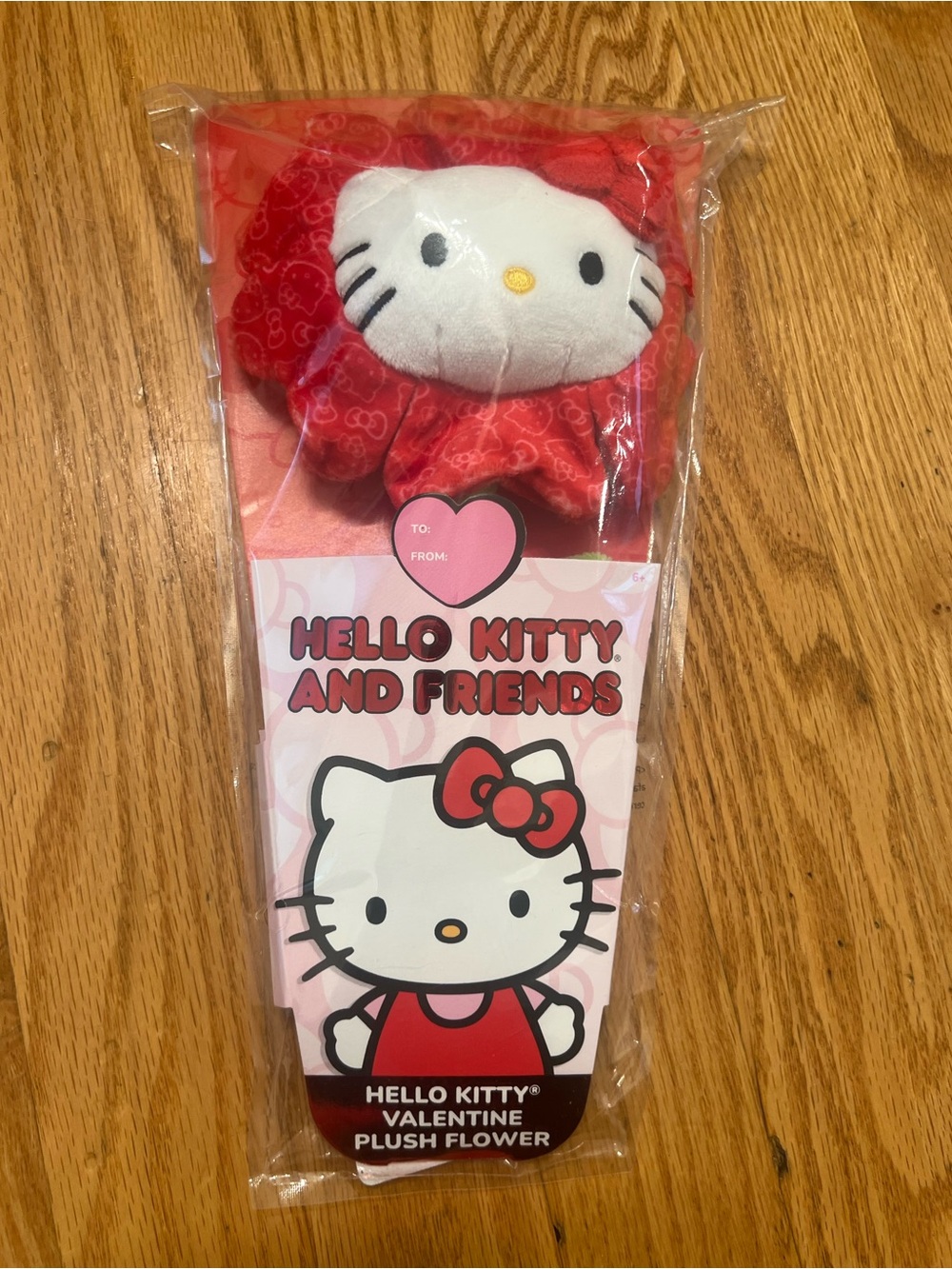 Hello Kitty Red Plush Flower